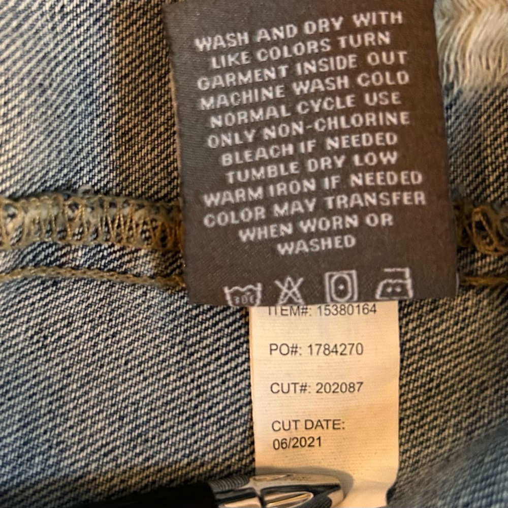 Torrid Classic Long Denim Jacket with Distressed Details Size 1X - Picture 8 of 10